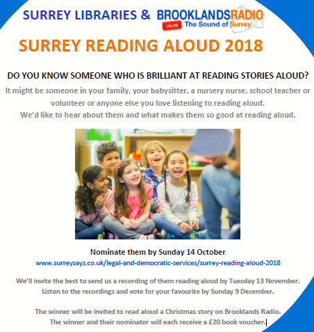 Surrey Libraries Reading Aloud Competition