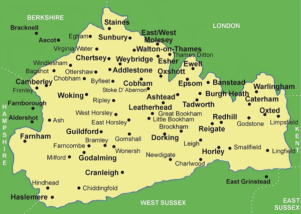 Surrey Map